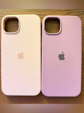 Apple iPhone 15 Plus Silicone Cases (2-Pack) - Pink & Light Pink